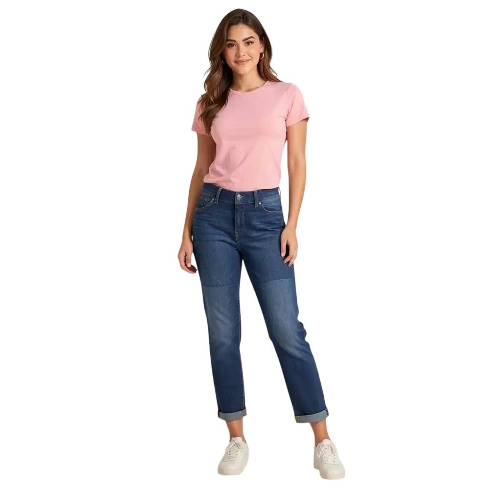 Tommy Hilfiger Womens Modern Crop Jeans Dark Wash Capri Pants Size 6 NWT